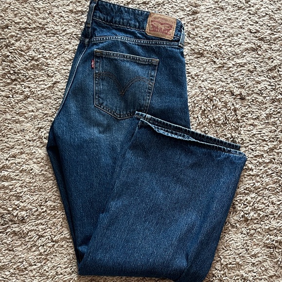 Levis Women's Super Low, Wide Leg Jeans - Picture 2 of 9